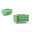 Pluggable Terminal Blocks Male Green Bent Corner
